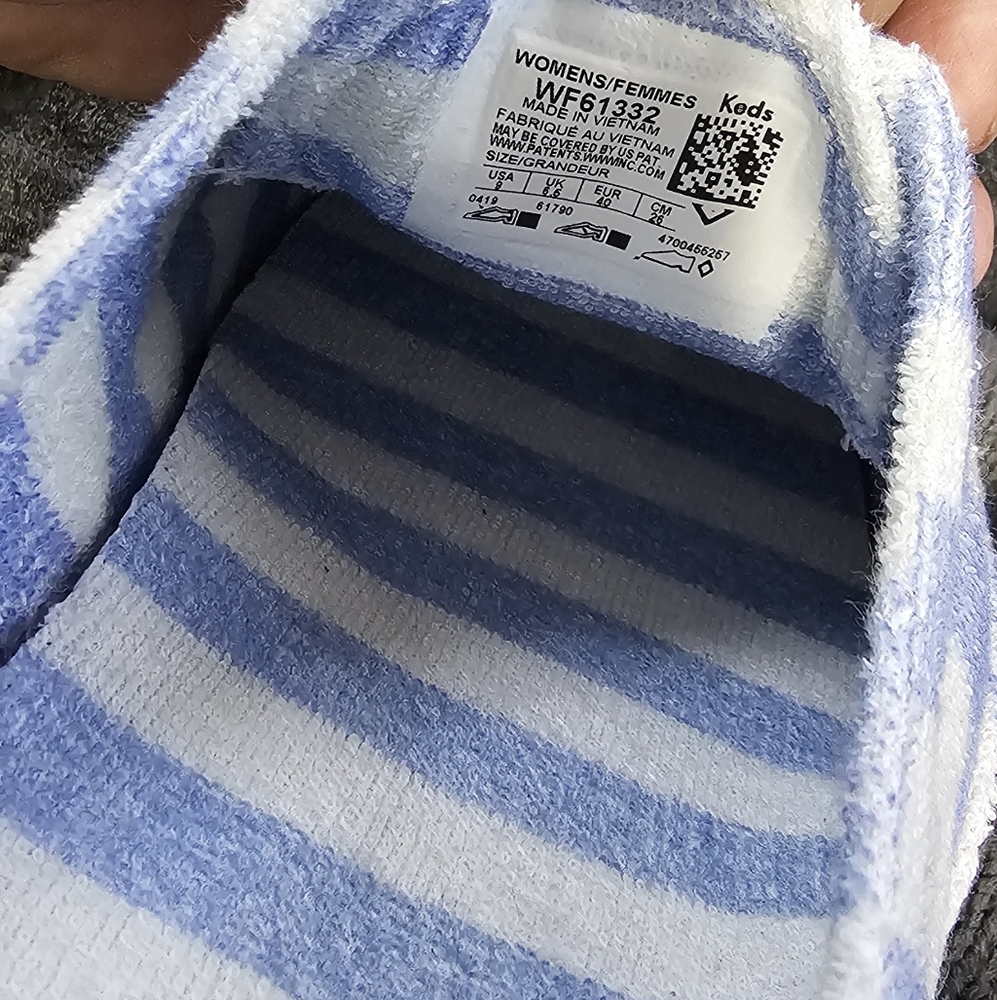 Keds for Kate Spade Moxie Mule Blue and White  Sneakers - Picture 6 of 8